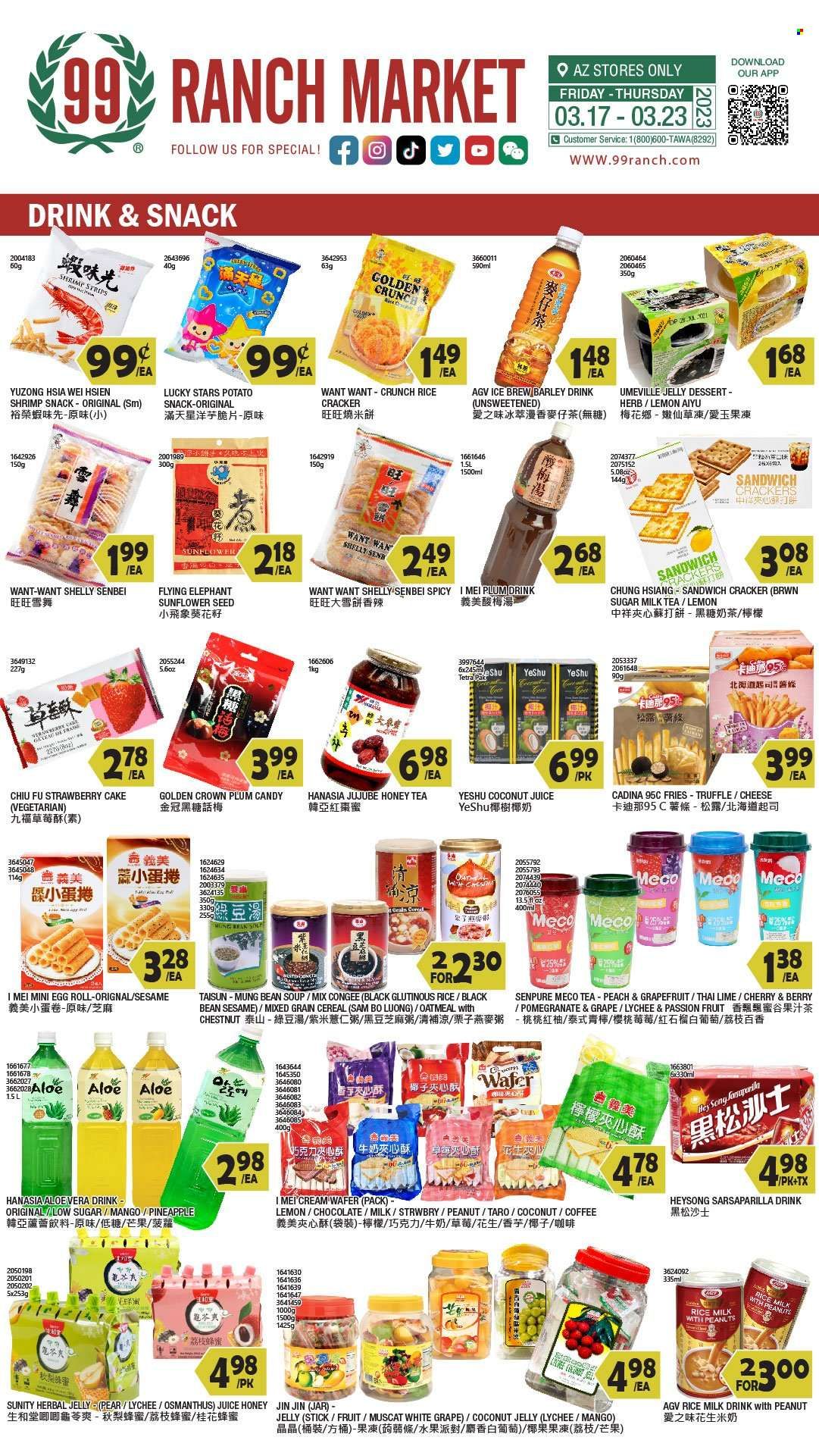 99 Ranch Market Weekly Ad Flyer Specials March 17 to March 23, 2023