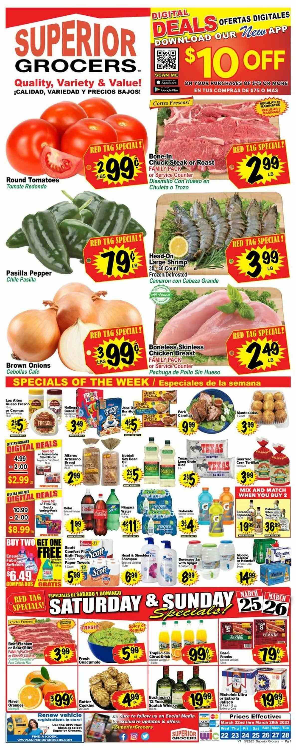 Superior Grocers (CA) Weekly Ad Flyer Specials March 22 to March 28, 2023