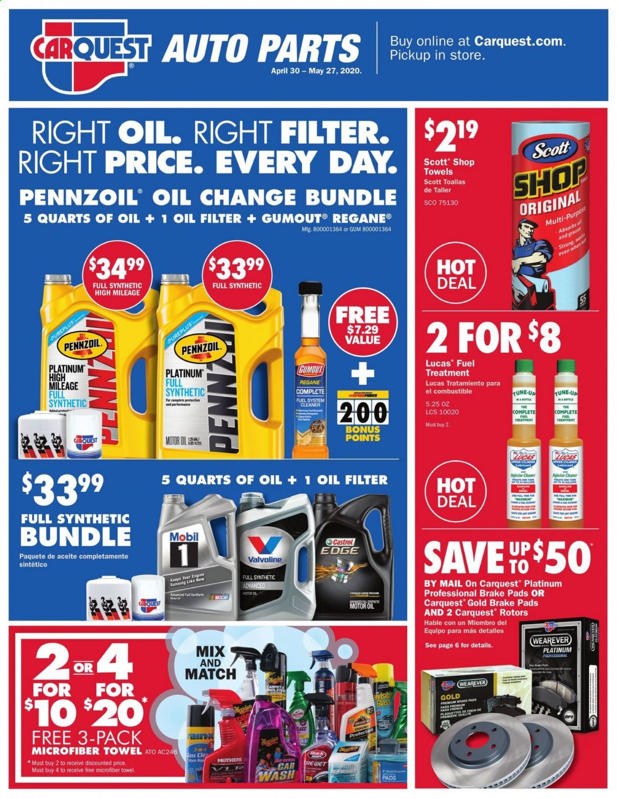 Car Quest Weekly Ad & Flyer April 30 to May 27