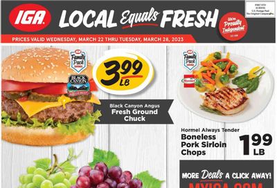IGA (IL) Weekly Ad Flyer Specials March 22 to March 28, 2023