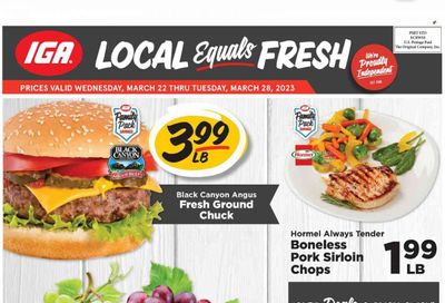 IGA (IN) Weekly Ad Flyer Specials March 22 to March 28, 2023