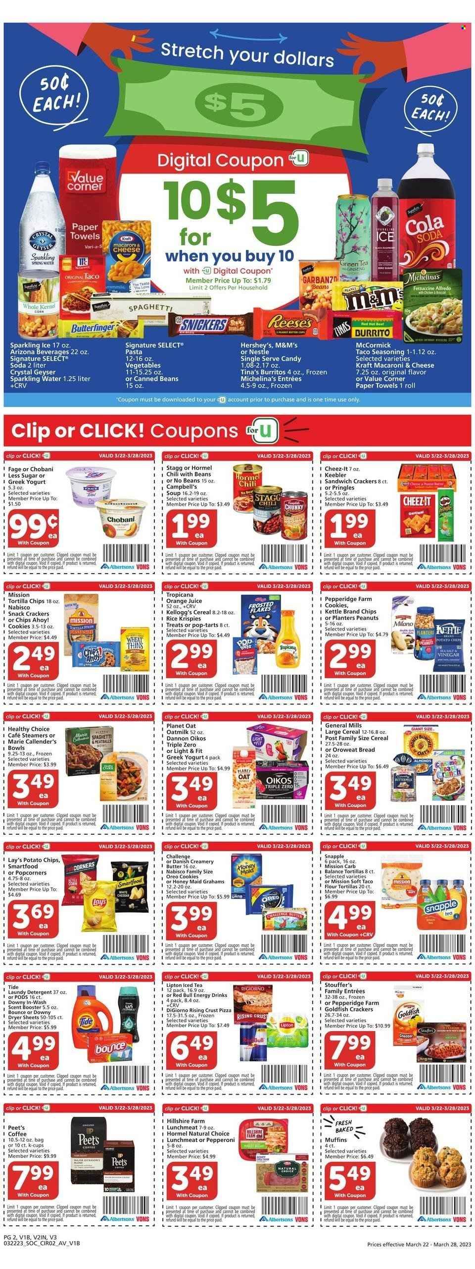 Vons (CA) Weekly Ad Flyer Specials March 22 to March 28, 2023