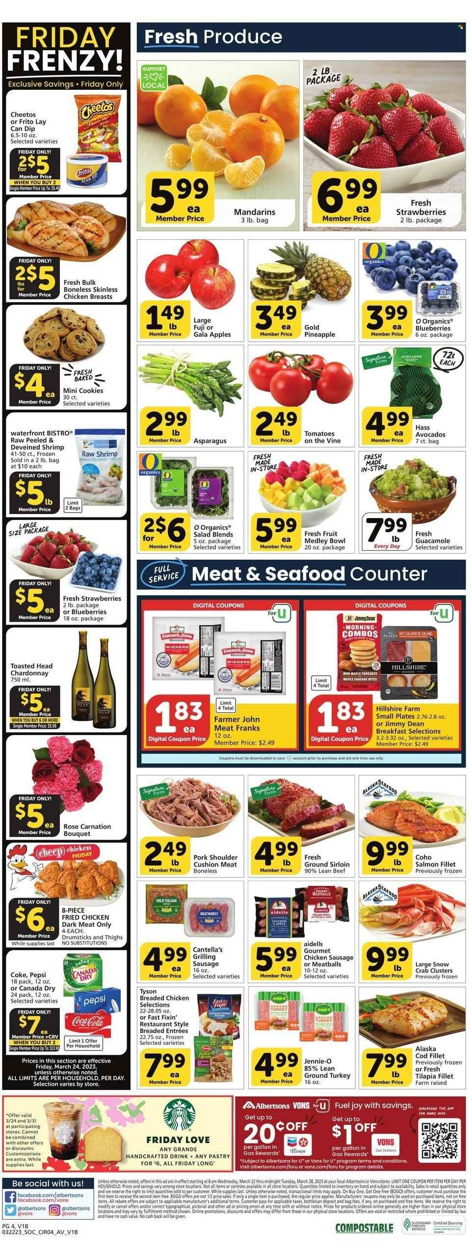 Vons (CA) Weekly Ad Flyer Specials March 22 to March 28, 2023