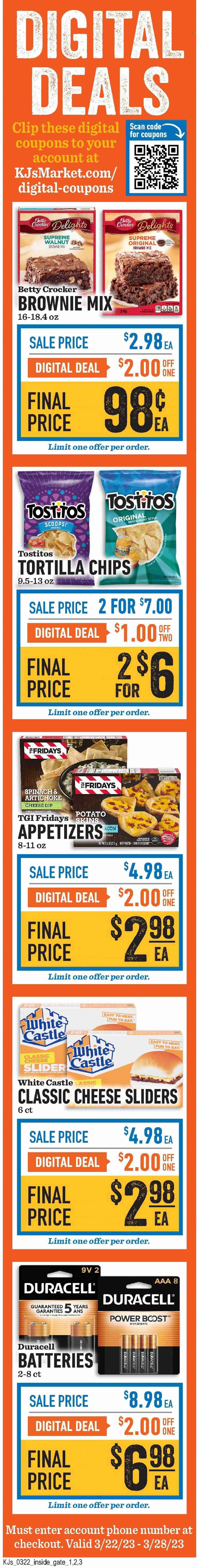 KJ´s Market (GA, SC) Weekly Ad Flyer Specials March 22 to March 28, 2023