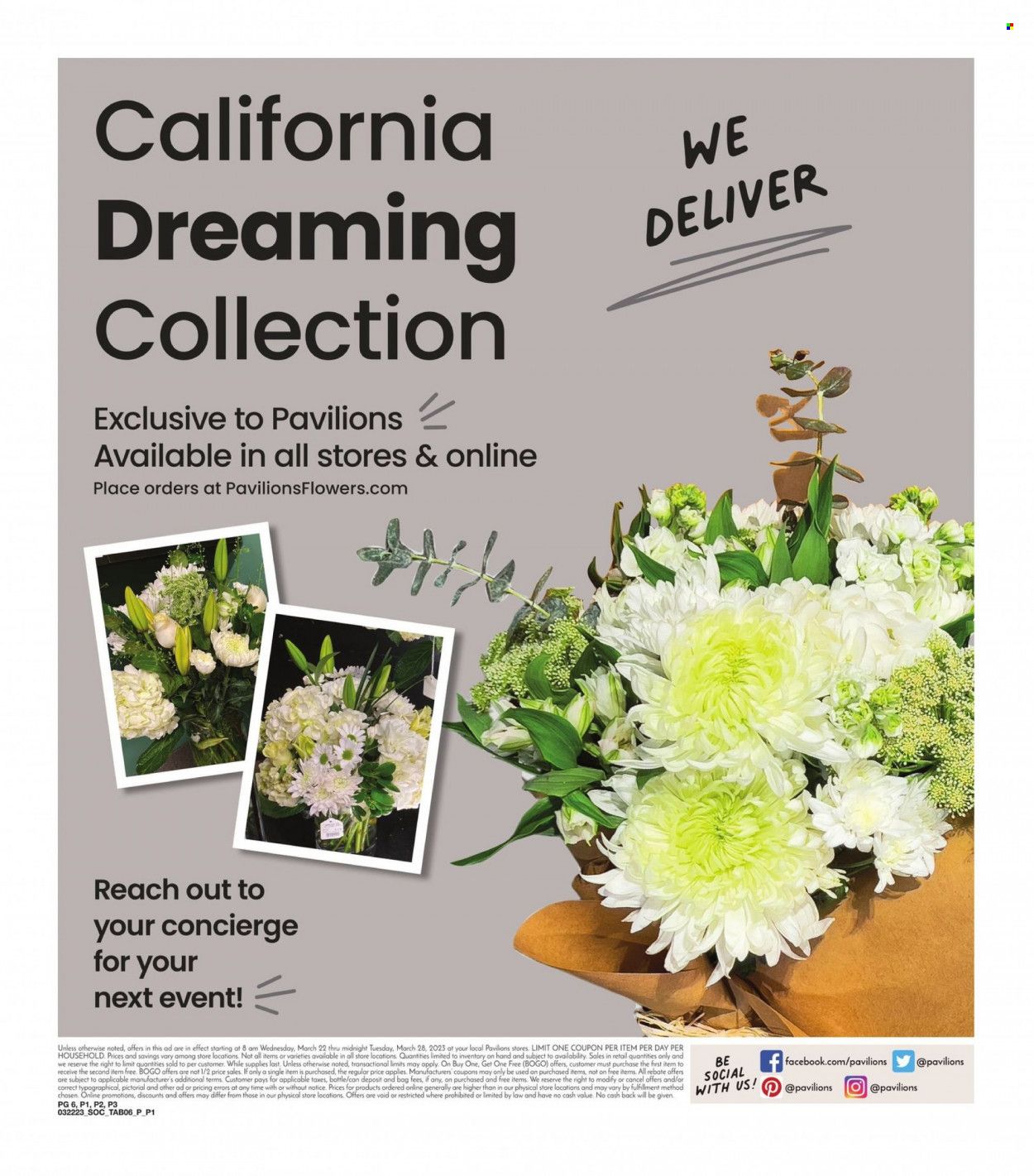 Pavilions (CA) Weekly Ad Flyer Specials March 22 to March 28, 2023