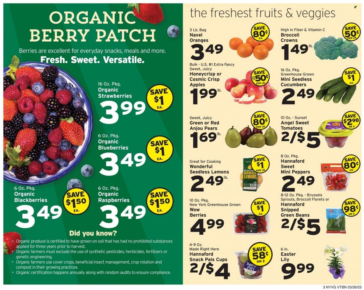 Hannaford (NY) Weekly Ad Flyer Specials March 26 to April 1, 2023