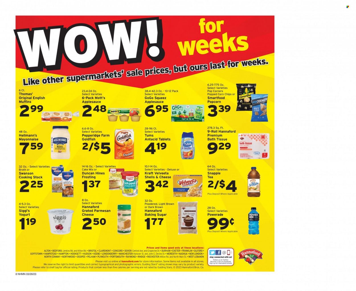 Hannaford (NH) Weekly Ad Flyer Specials March 26 to April 1, 2023