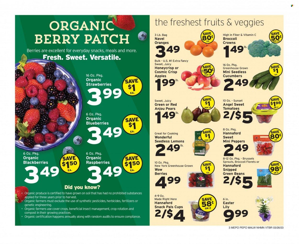 Hannaford (NH) Weekly Ad Flyer Specials March 26 to April 1, 2023