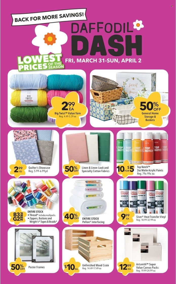 JOANN Weekly Ad Flyer Specials March 24 to April 8, 2023