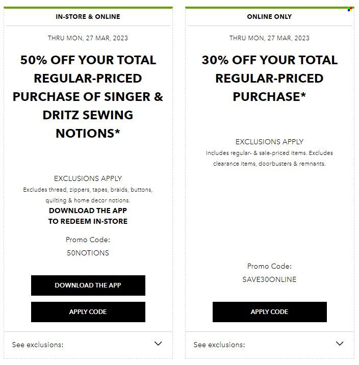 JOANN Weekly Ad Flyer Specials March 24 to March 27, 2023