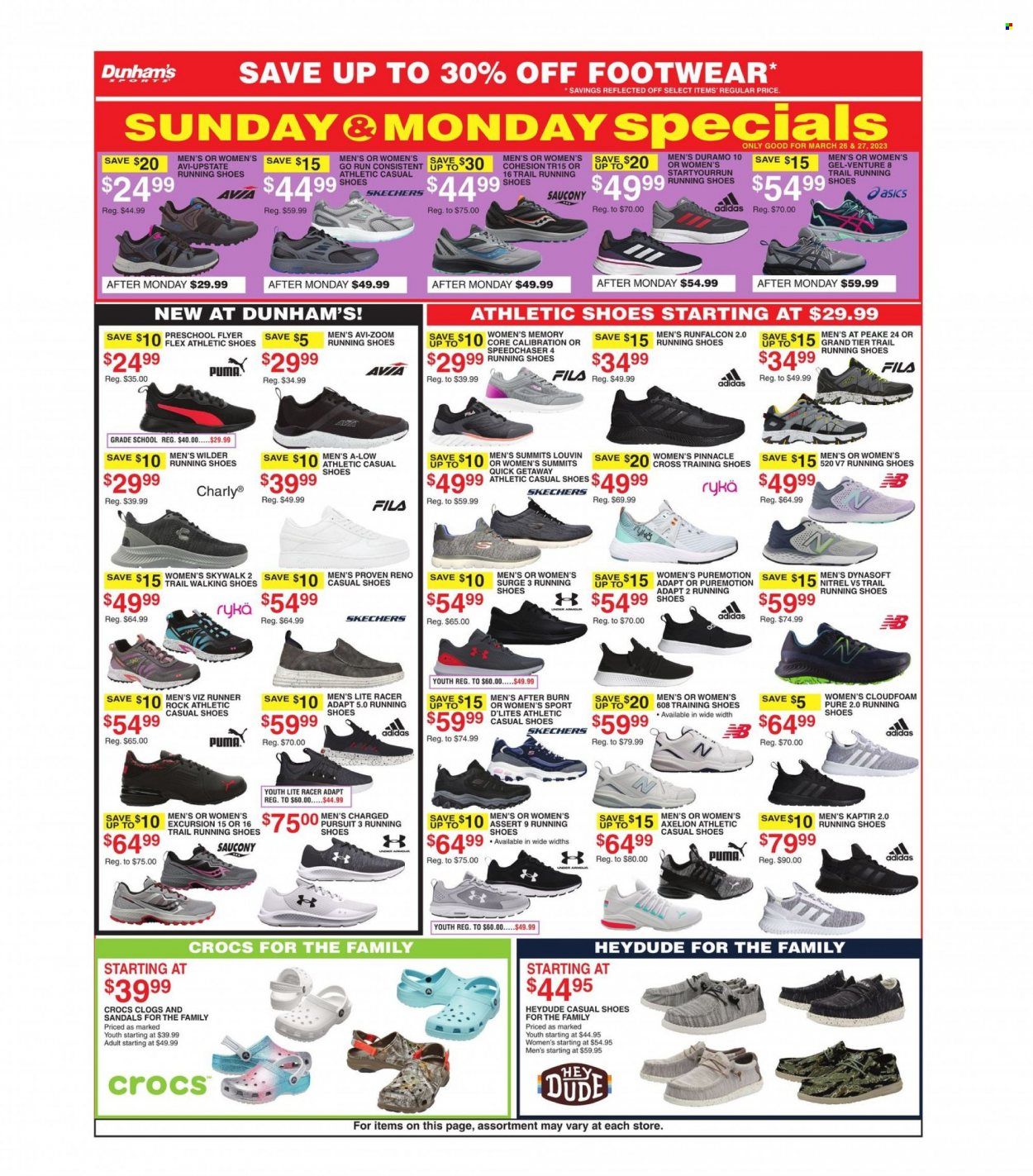 Dunham's Sports (MI, PA, WI) Weekly Ad Flyer Specials March 25 to March 30, 2023
