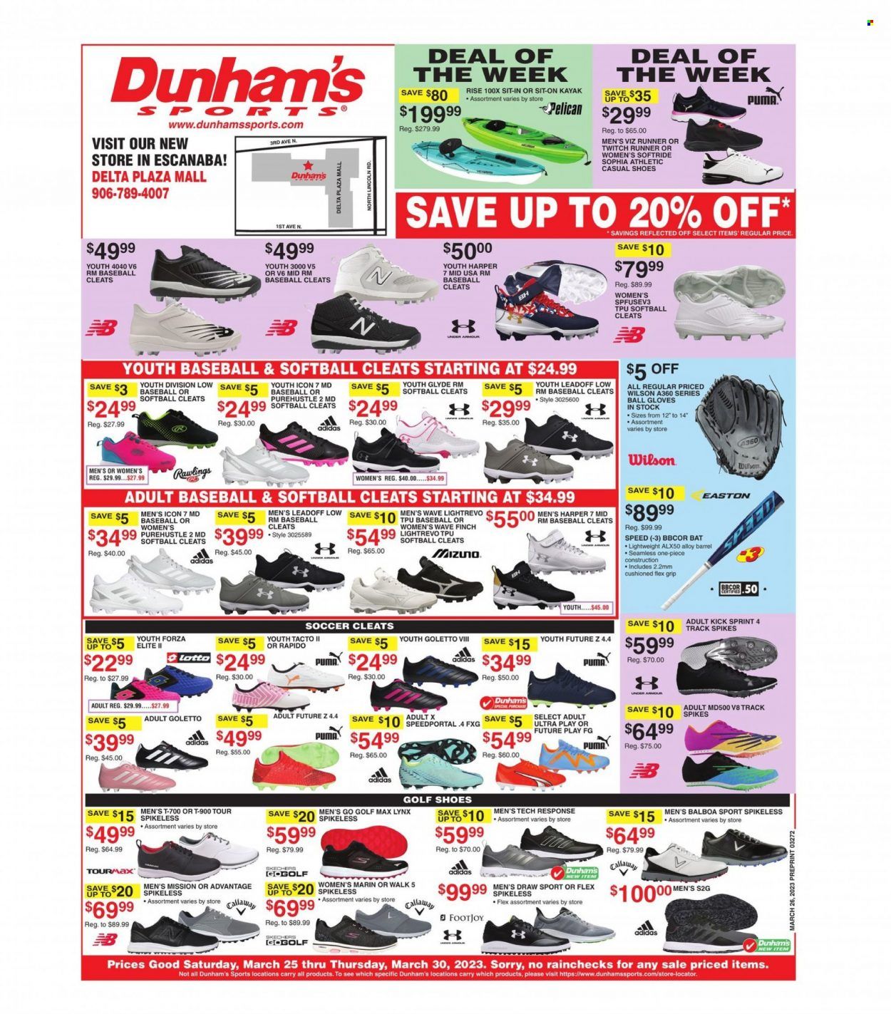 Dunham's Sports (MI) Weekly Ad Flyer Specials March 25 to March 30, 2023