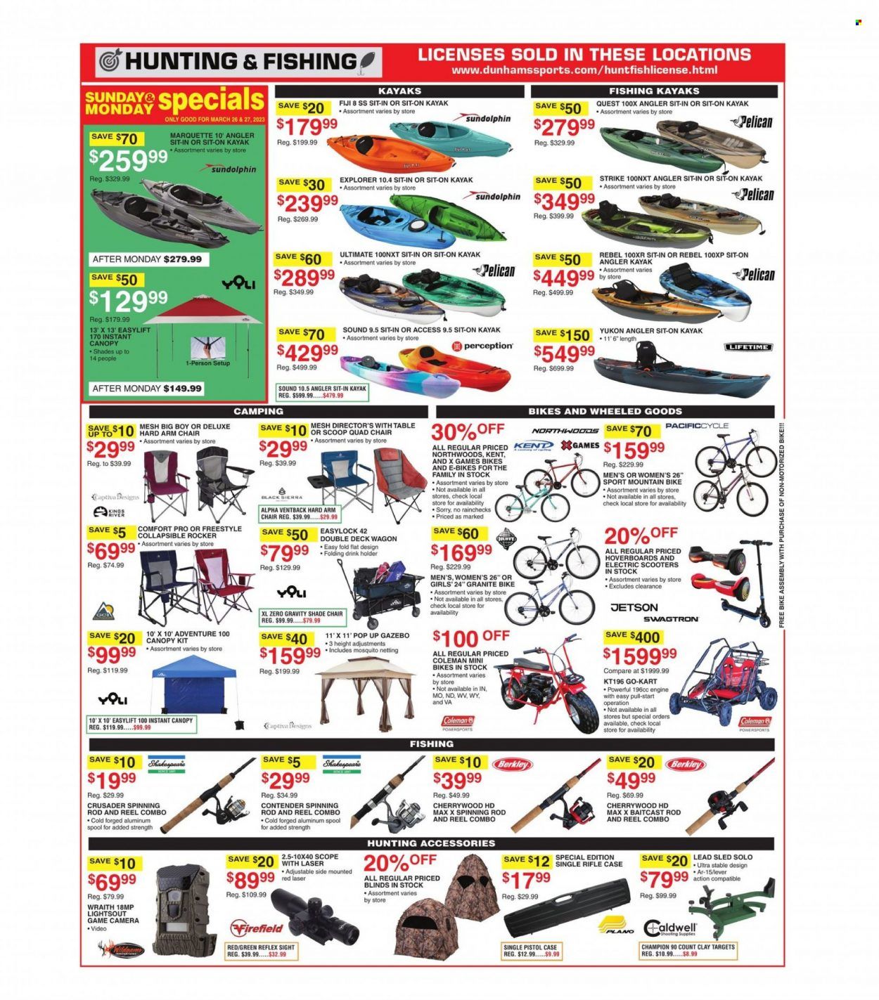Dunham's Sports (MI) Weekly Ad Flyer Specials March 25 to March 30, 2023