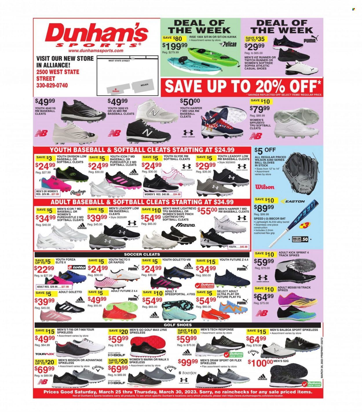 Dunham's Sports (OH) Weekly Ad Flyer Specials March 25 to March 30, 2023