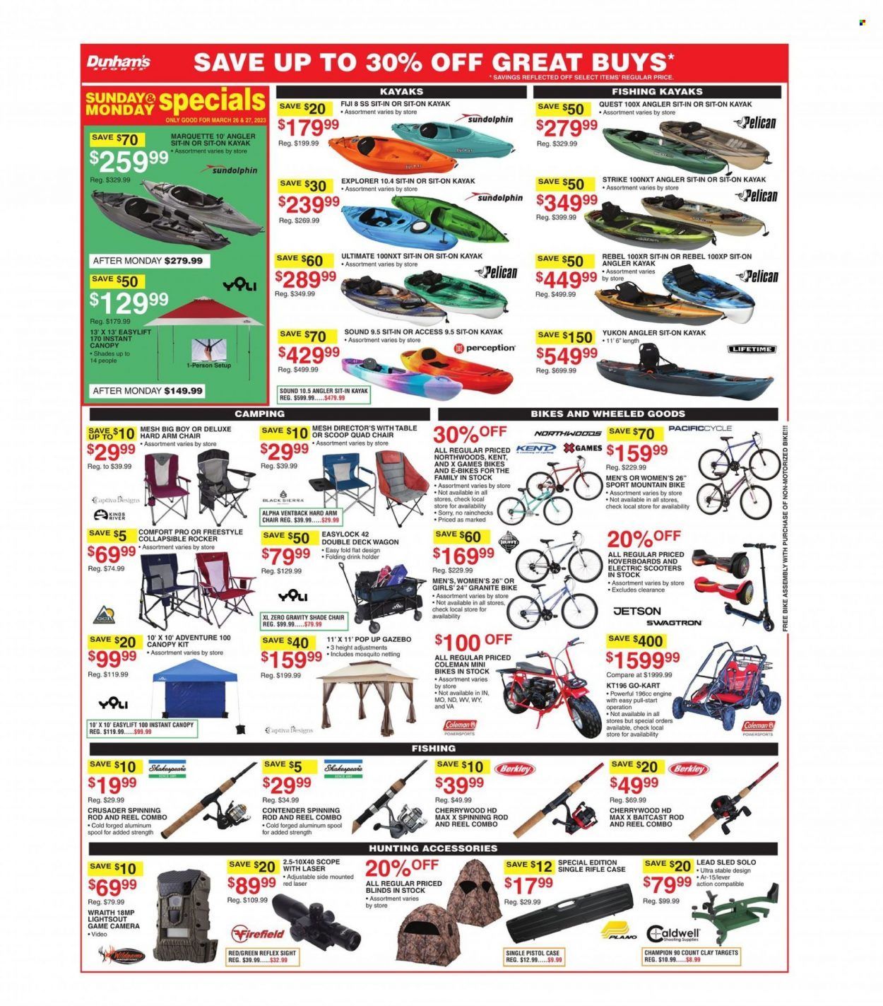 Dunham's Sports (OH) Weekly Ad Flyer Specials March 25 to March 30, 2023