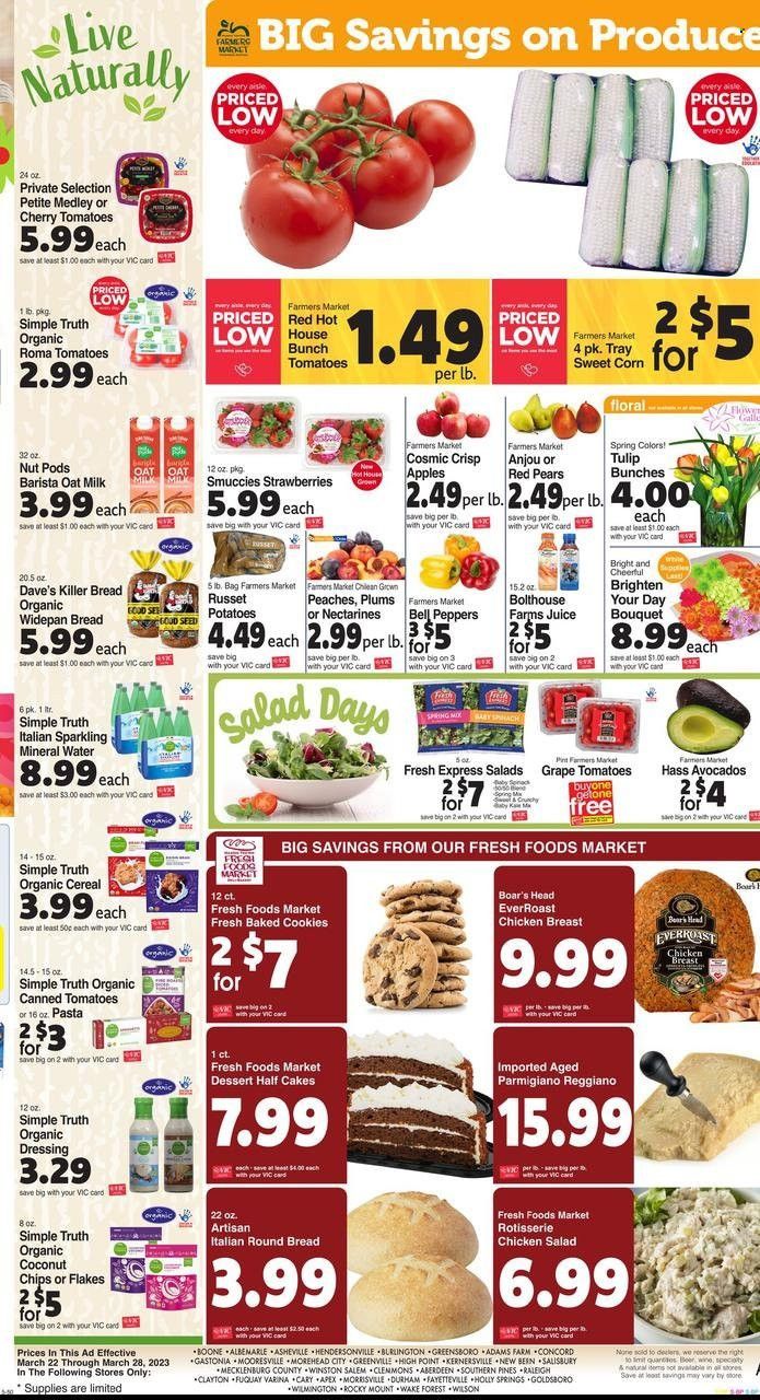 Harris Teeter Weekly Ad Flyer Specials March 22 to March 28, 2023