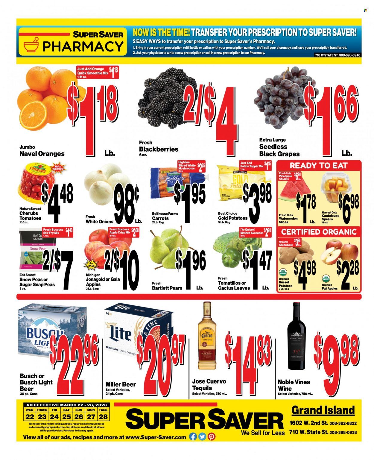 Super Saver Weekly Ad Flyer Specials March 22 to March 28, 2023