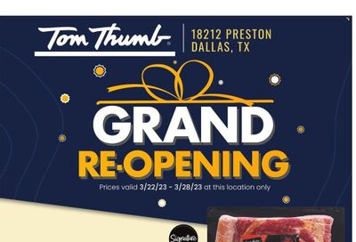 Tom Thumb (TX) Weekly Ad Flyer Specials March 22 to March 28, 2023