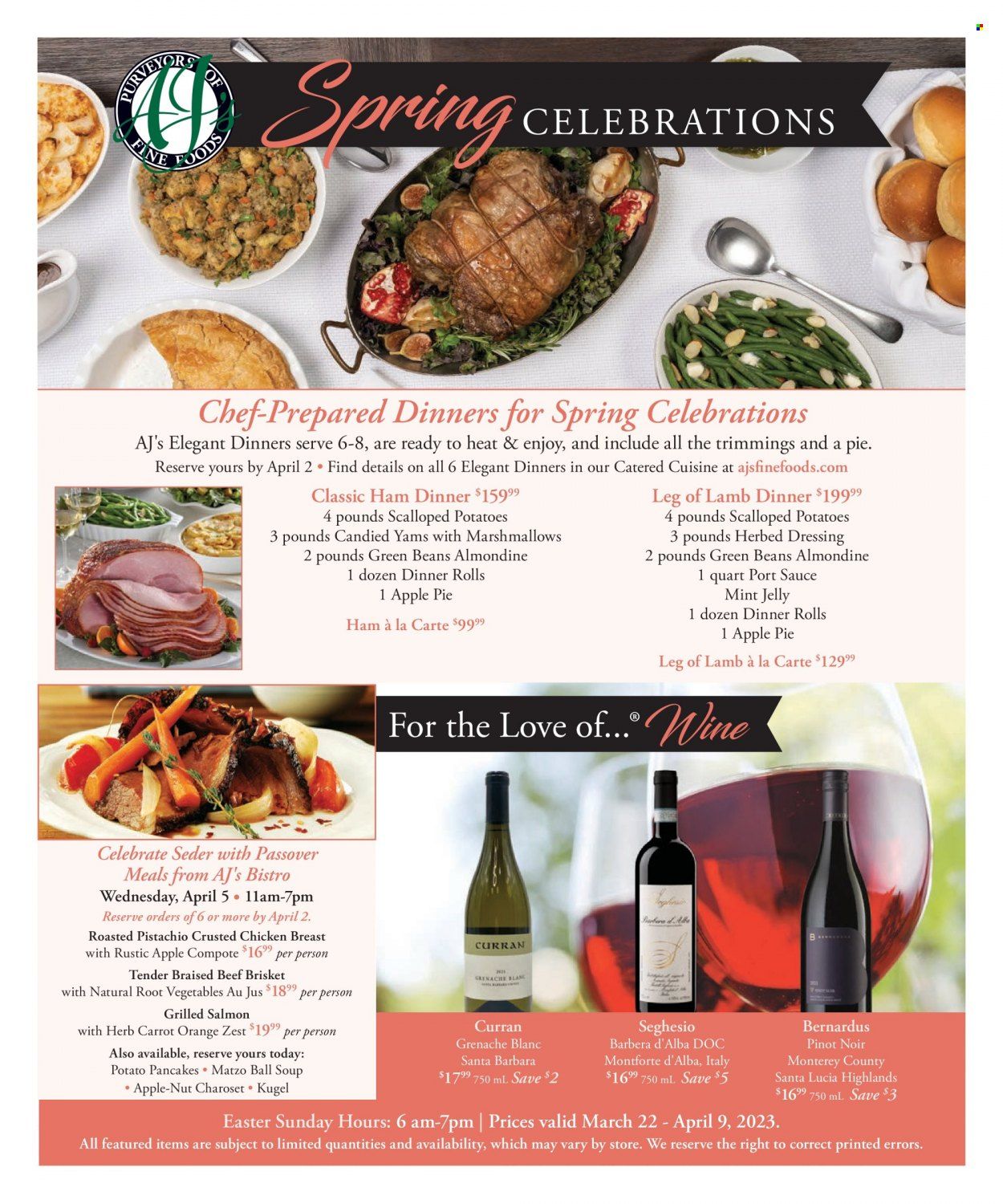 AJ's Fine Foods (AZ) Weekly Ad Flyer Specials March 22 to April 9, 2023