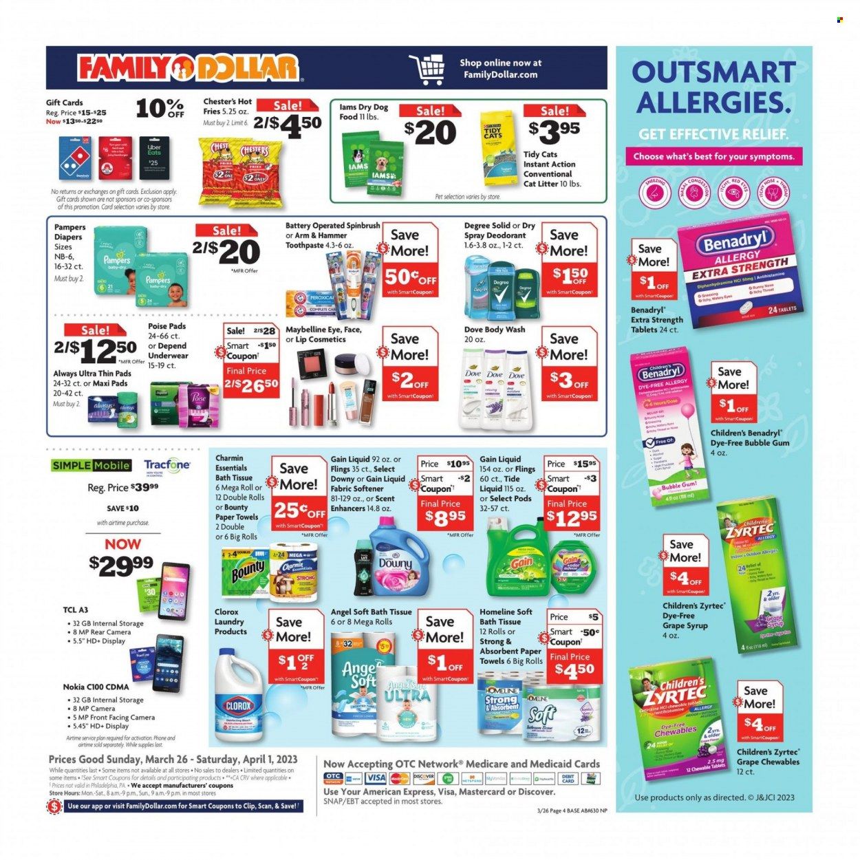Family Dollar Weekly Ad Flyer Specials March 26 to April 1, 2023