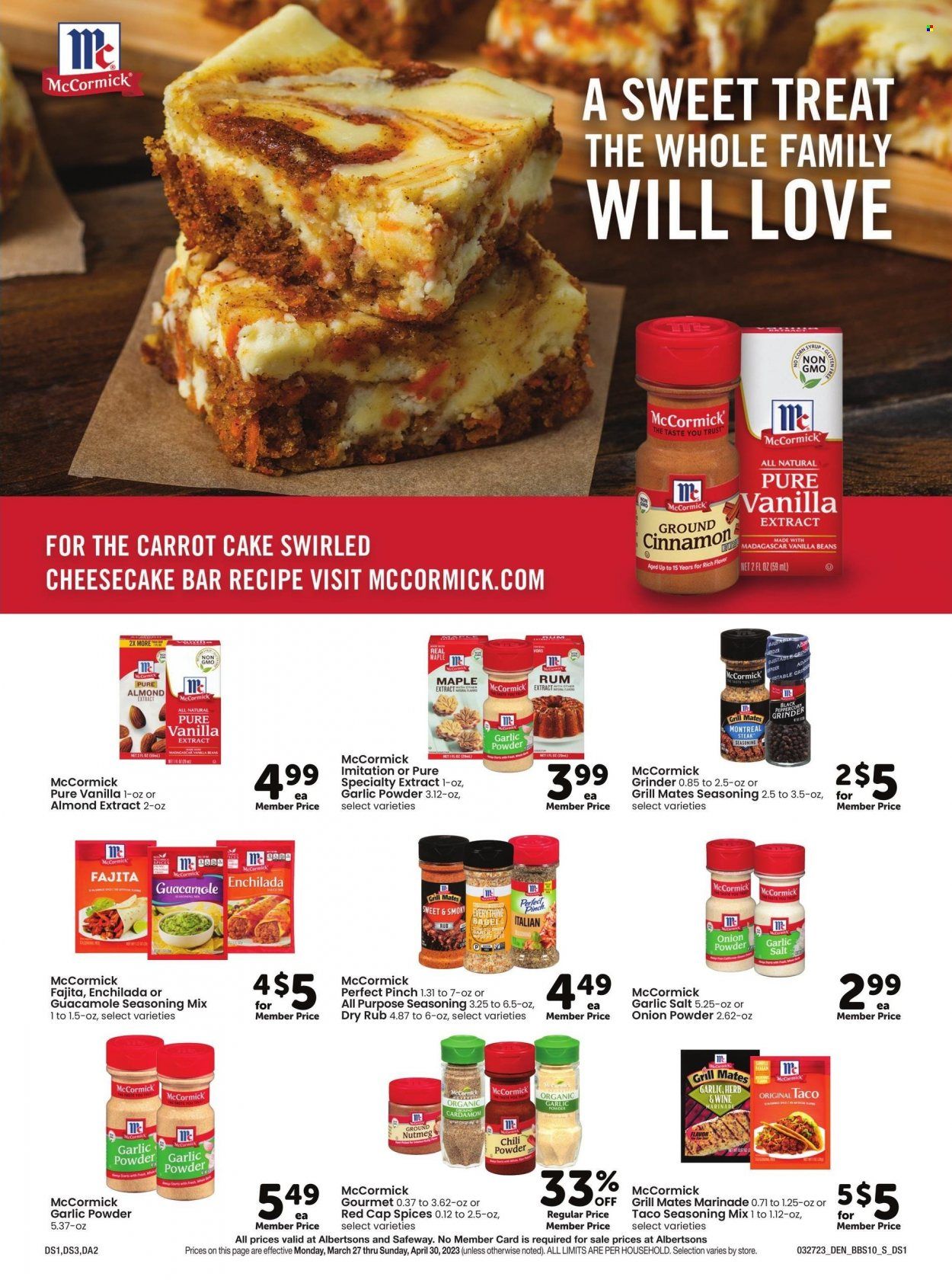 Safeway (CO, NE, NM, SD, WY) Weekly Ad Flyer Specials March 27 to April 30, 2023