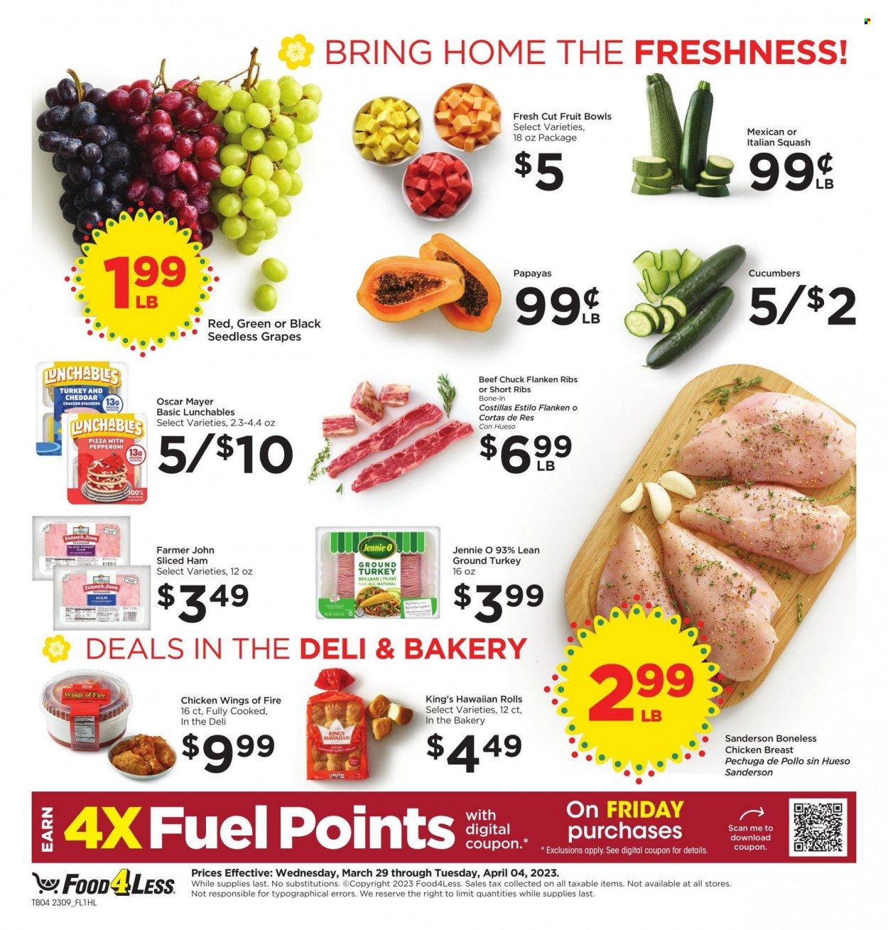 Food 4 Less (CA) Weekly Ad Flyer Specials March 29 to April 4, 2023