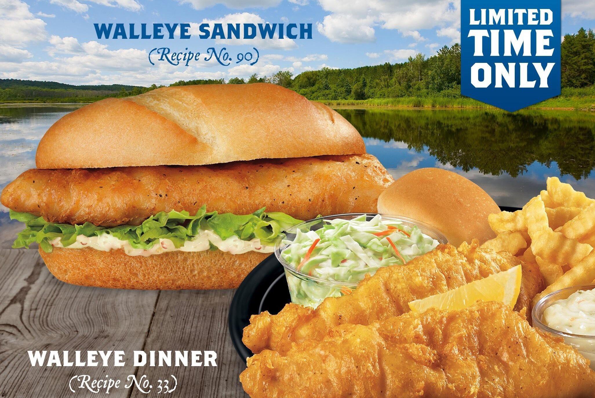 Crispy Northwoods Walleye Sandwich and Dinner Available at Culver's for a Short Time Only Crispy Northwoods Walleye Sandwich and Dinner Available at Culver's for a Short Time Only