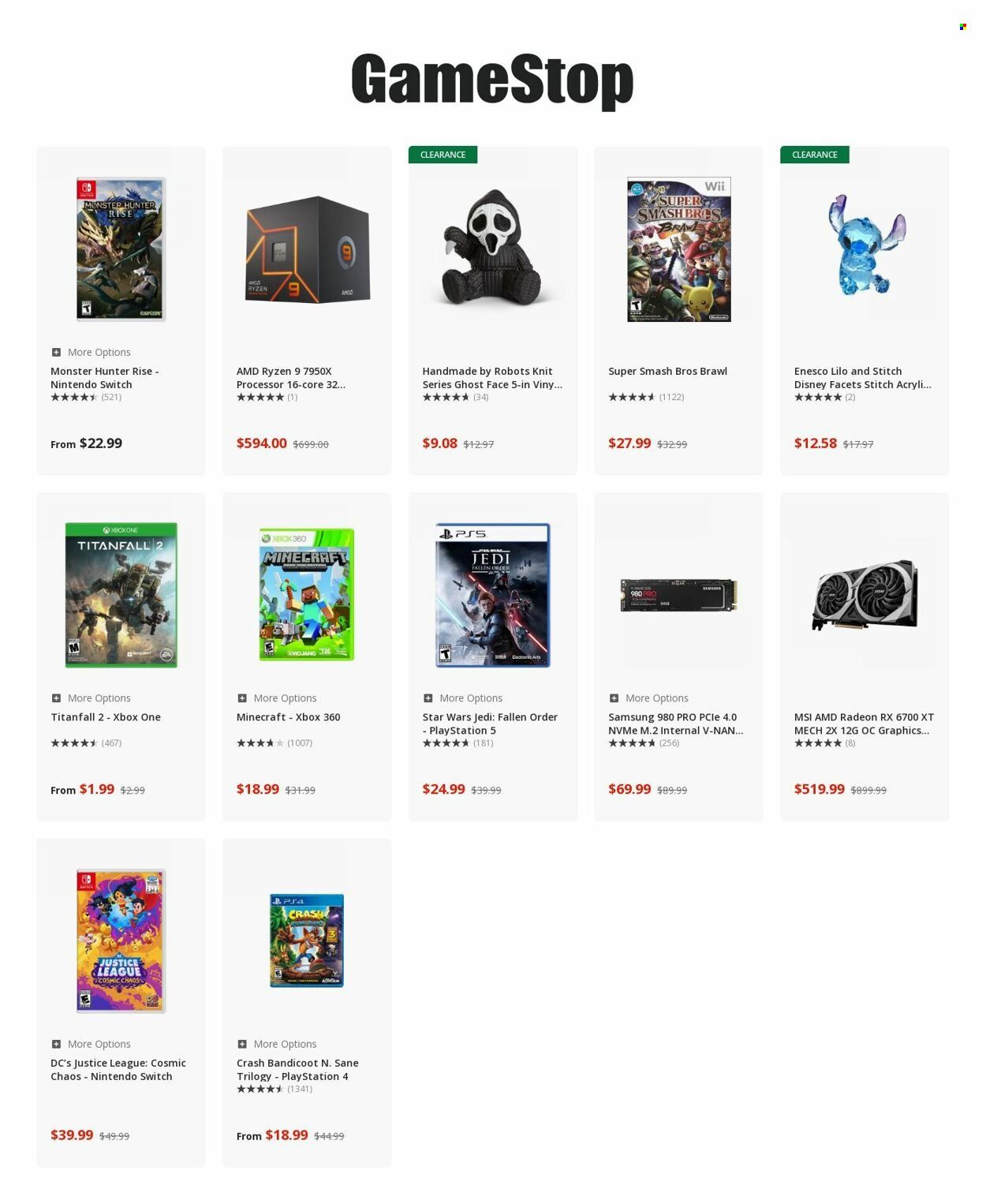 GameStop Weekly Ad Flyer Specials March 29 to April 4, 2023