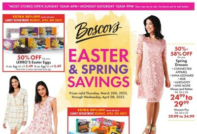 Boscov's (CT, DE, MD, NJ, NY, PA) Weekly Ad Flyer Specials March 30 to April 5, 2023