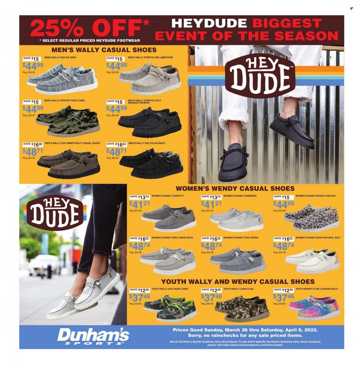 Dunham's Sports Weekly Ad Flyer Specials March 26 to April 8, 2023