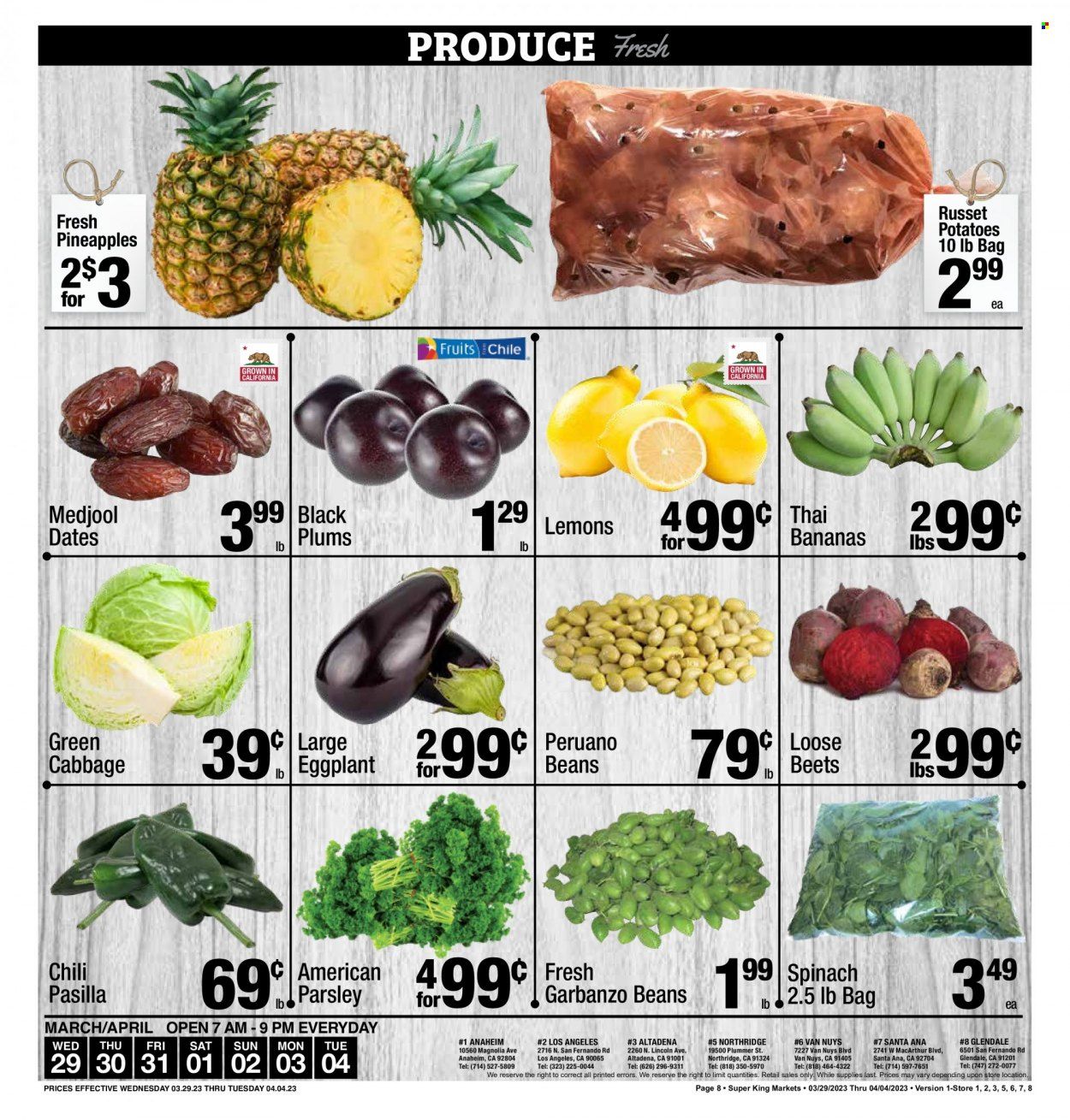Super King Markets (CA) Weekly Ad Flyer Specials March 29 to April 4, 2023