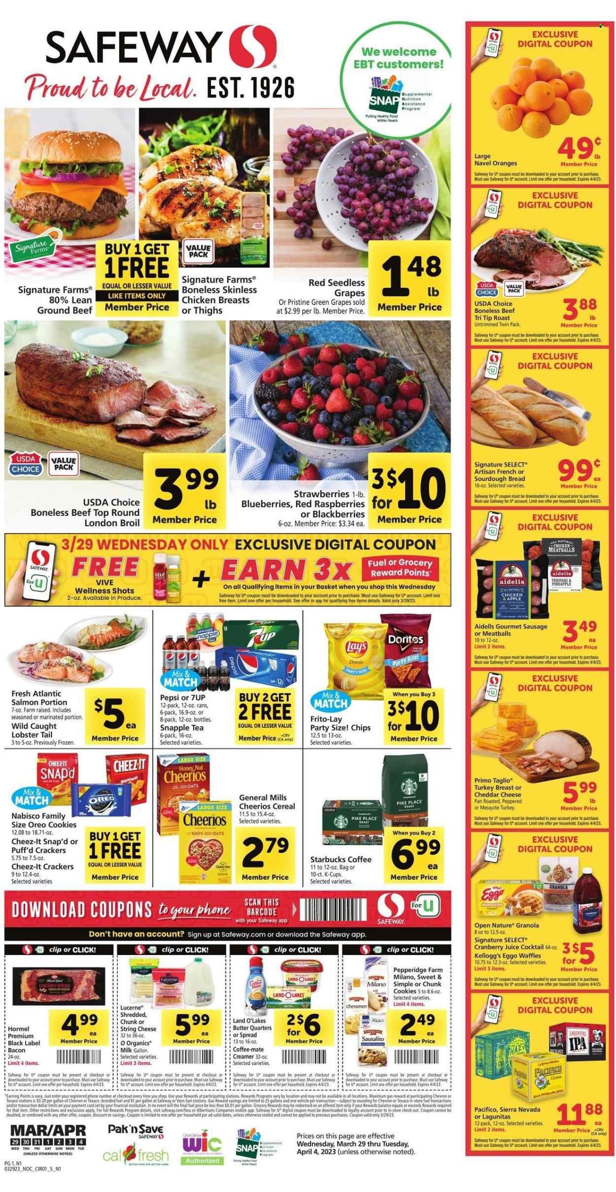 Safeway (CA) Weekly Ad Flyer Specials March 29 to April 4, 2023