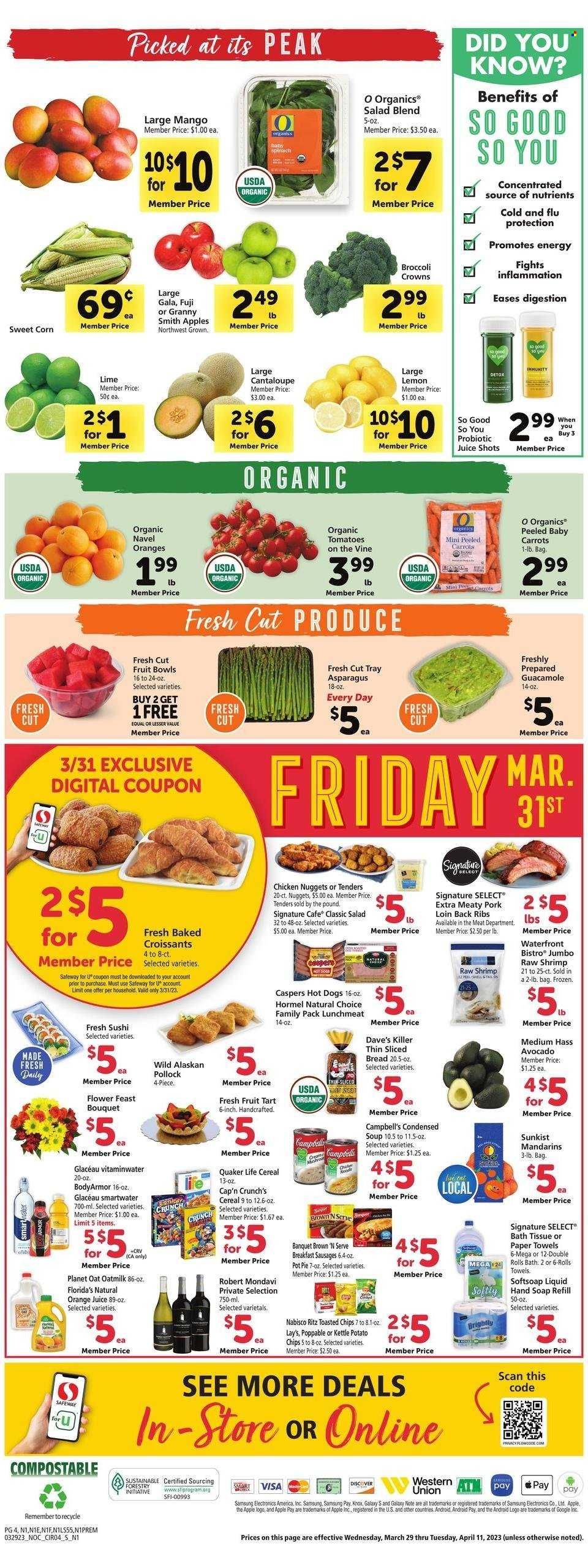 Safeway (CA) Weekly Ad Flyer Specials March 29 to April 4, 2023