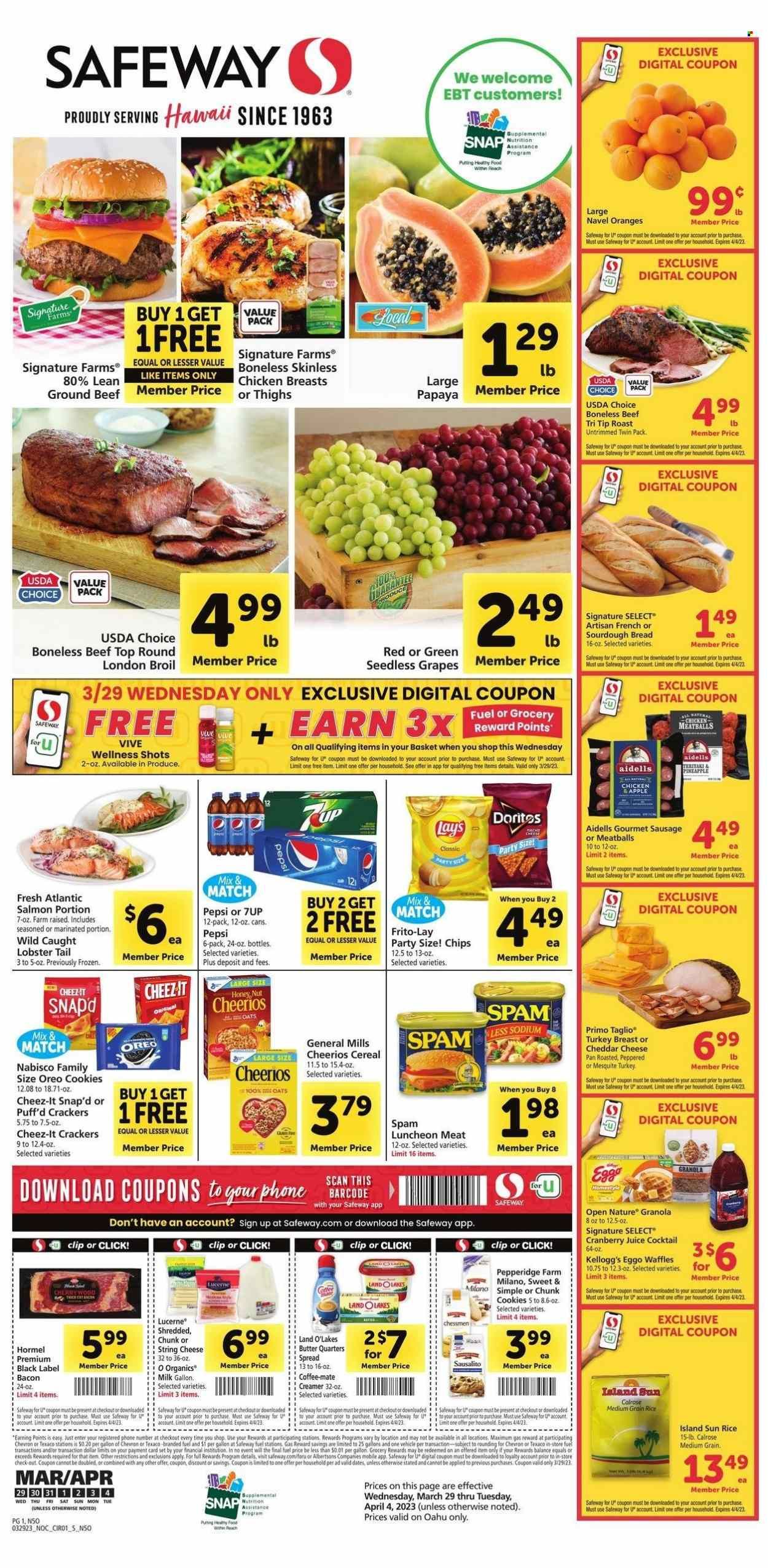 Safeway (HI) Weekly Ad Flyer Specials March 29 to April 4, 2023