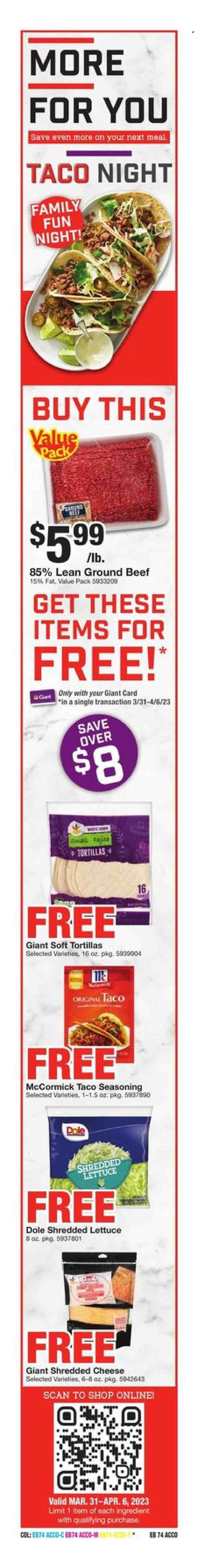 Giant Food (DE, MD, VA) Weekly Ad Flyer Specials March 31 to April 6, 2023