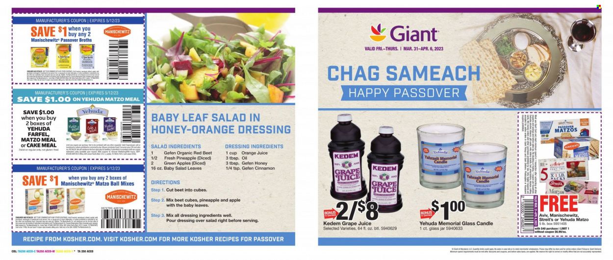 Giant Food (DE, MD, VA) Weekly Ad Flyer Specials March 31 to April 6, 2023