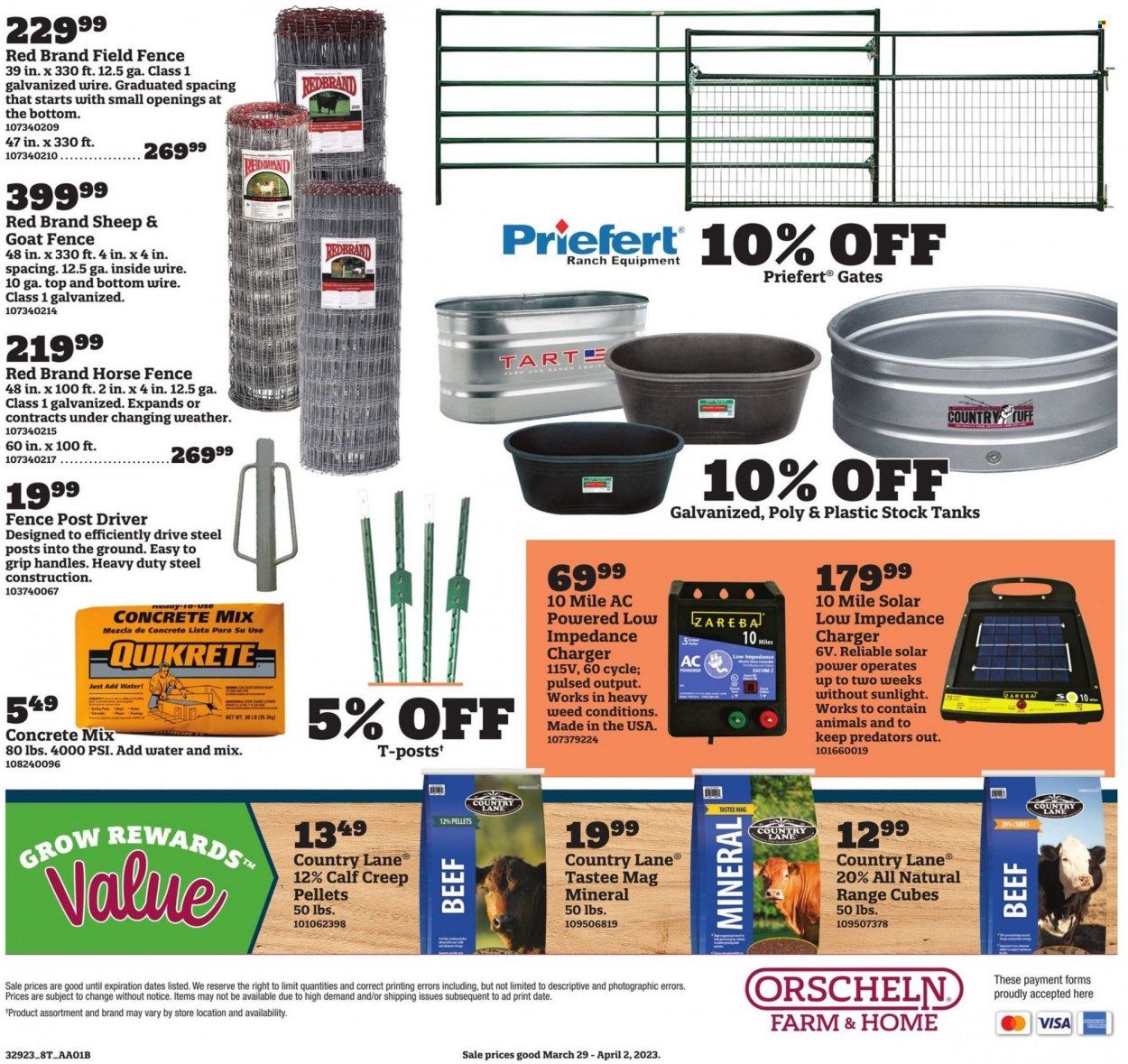 Orscheln Farm and Home (IA, IN, KS, MO, NE, OK) Weekly Ad Flyer Specials March 29 to April 2, 2023