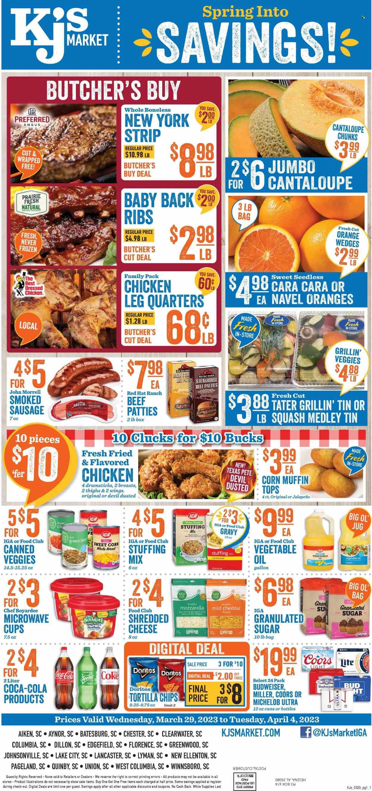 KJ´s Market (GA, SC) Weekly Ad Flyer Specials March 29 to April 4, 2023