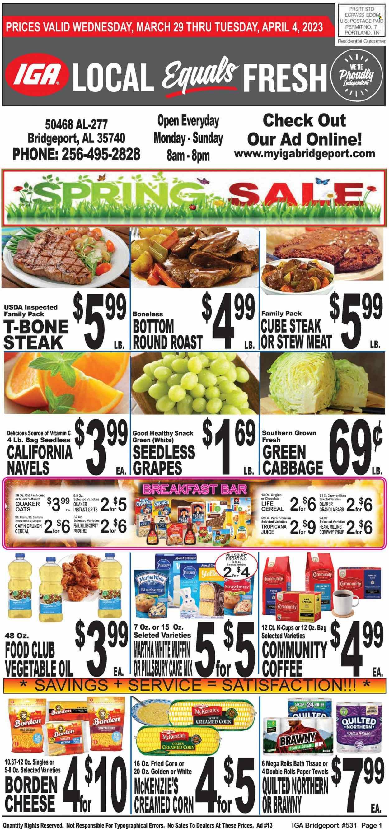 IGA (50) Weekly Ad Flyer Specials March 29 to April 4, 2023