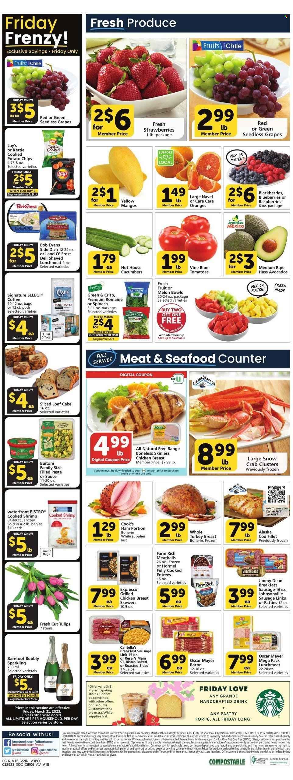 Vons (CA) Weekly Ad Flyer Specials March 29 to April 4, 2023