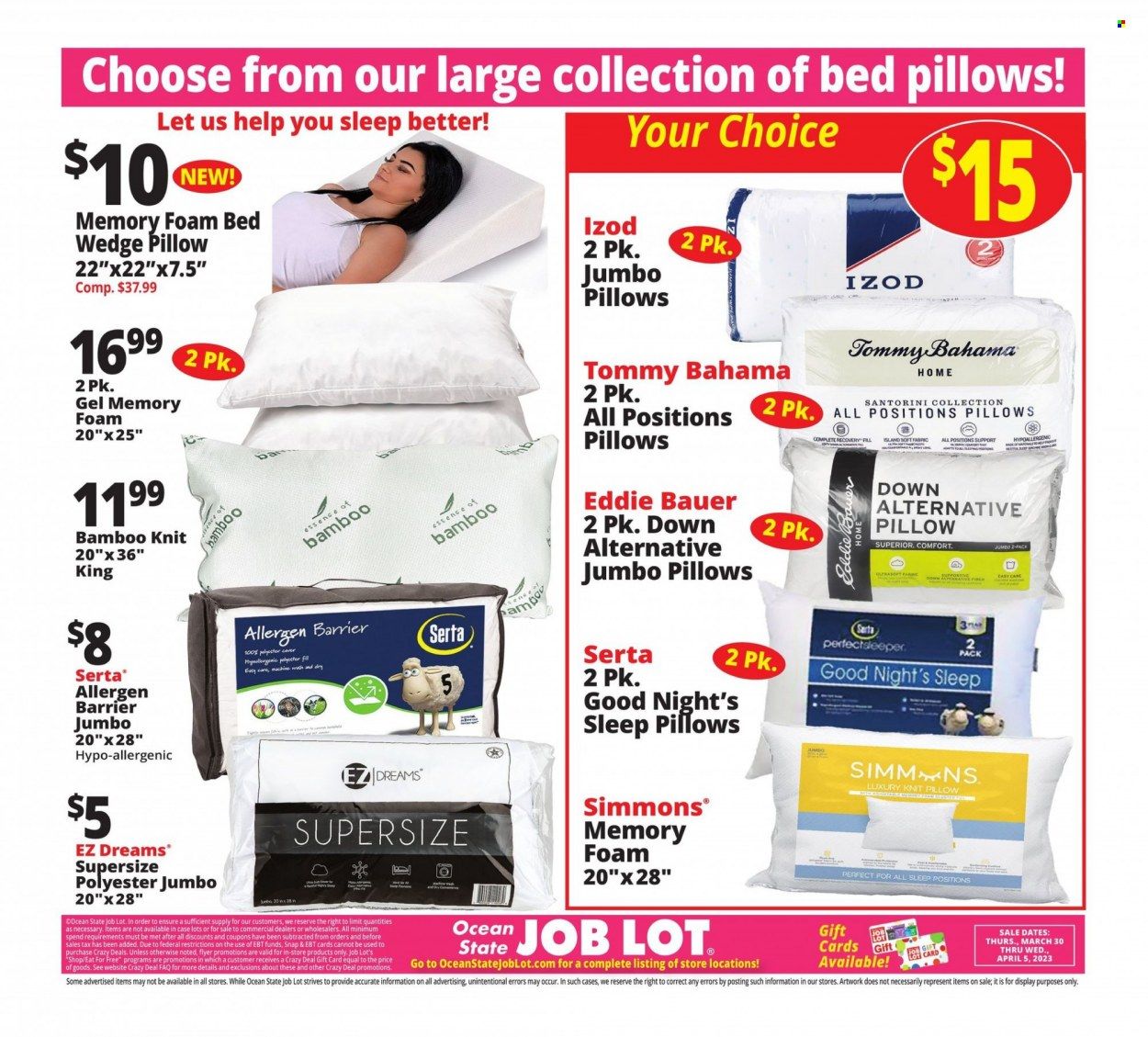 Ocean State Job Lot (CT, MA, ME, NH, NJ, NY, RI, VT) Weekly Ad Flyer Specials March 30 to April 5, 2023