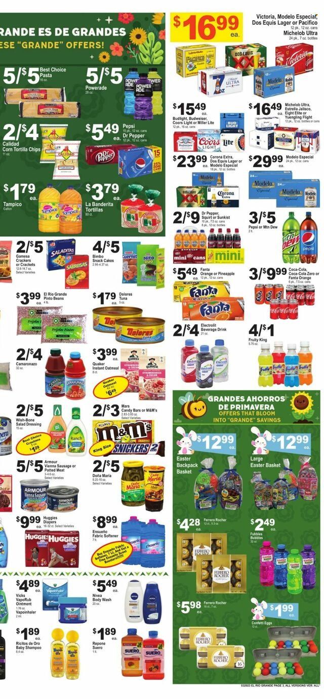 El Rio Grande (TX) Weekly Ad Flyer Specials March 29 to April 4, 2023