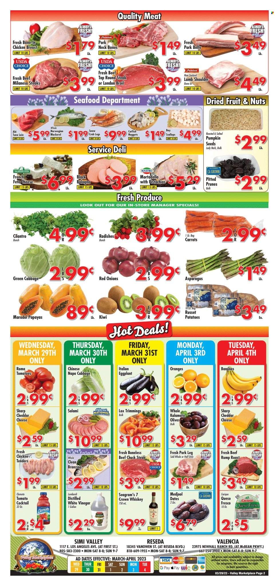 Valley Marketplace (CA) Weekly Ad Flyer Specials March 29 to April 4, 2023