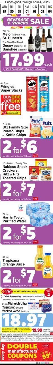 Harris Teeter Weekly Ad Flyer Specials March 29 to April 4, 2023