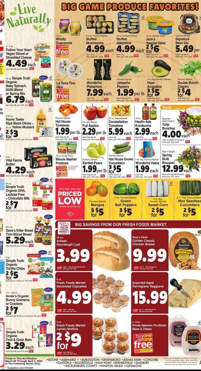 Harris Teeter Weekly Ad Flyer Specials March 29 to April 4, 2023