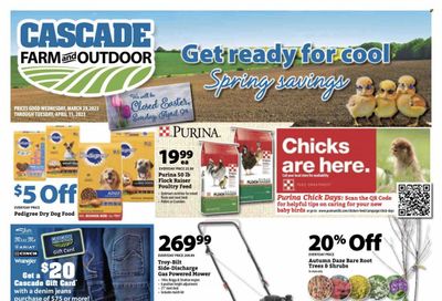 Cascade Farm And Outdoor (OR, WA) Weekly Ad Flyer Specials March 29 to April 11, 2023