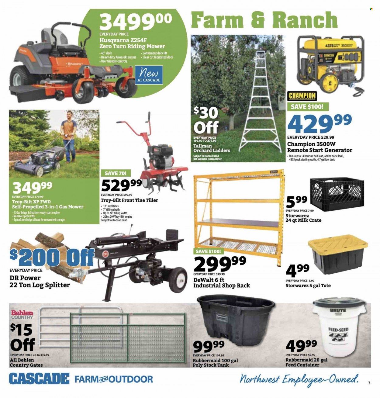 Cascade Farm And Outdoor (OR, WA) Weekly Ad Flyer Specials March 29 to April 11, 2023