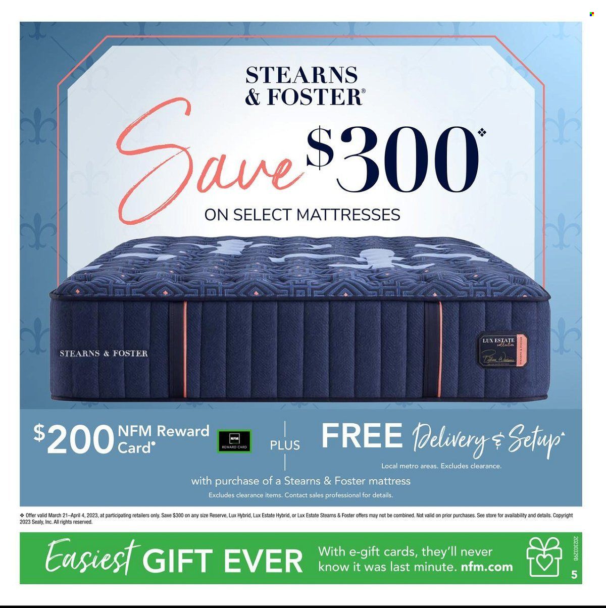 Nebraska Furniture Mart (IA, KS, NE, TX) Weekly Ad Flyer Specials March 29 to April 4, 2023