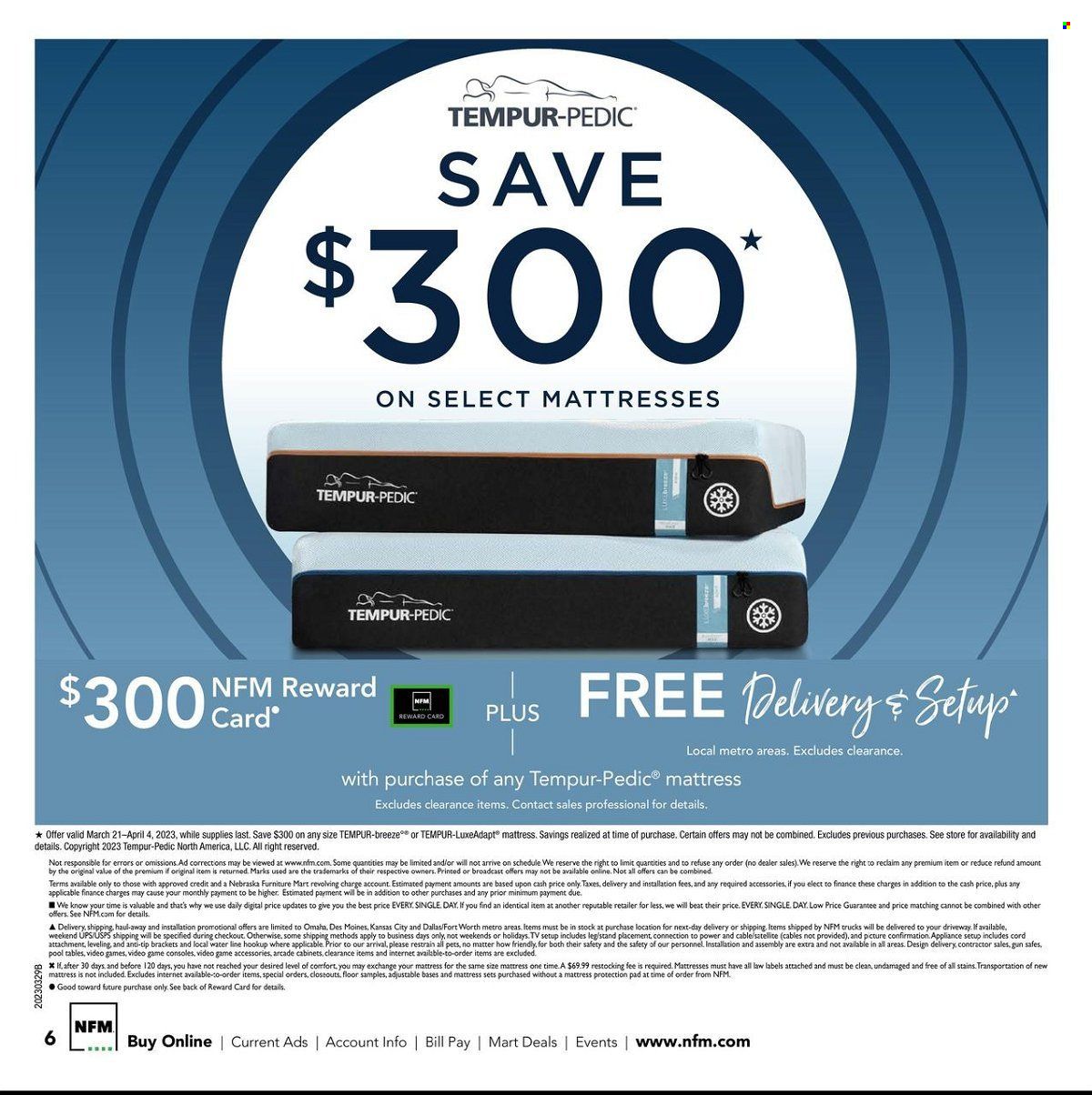 Nebraska Furniture Mart (IA, KS, NE, TX) Weekly Ad Flyer Specials March 29 to April 4, 2023