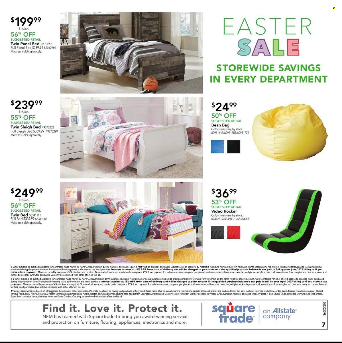 Nebraska Furniture Mart (IA, KS, NE, TX) Weekly Ad Flyer Specials March 29 to April 4, 2023